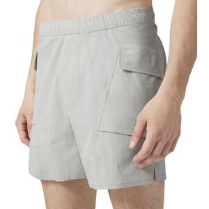 Lululemon Shorts Mens Large Gray Diffraction 6" Inseam Cargo Athletic M7APOS